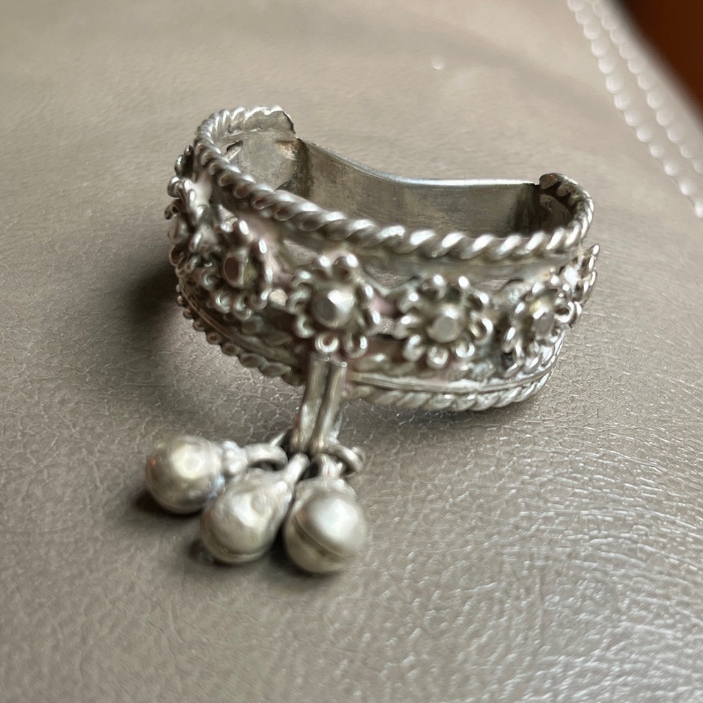 Vintage Rajasthani Silver Big Toe Ring RARE